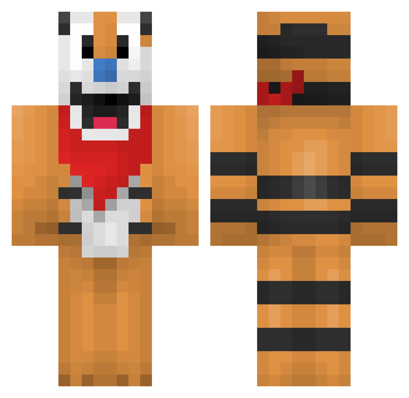 tommyreii Minecraft skin, front and back view