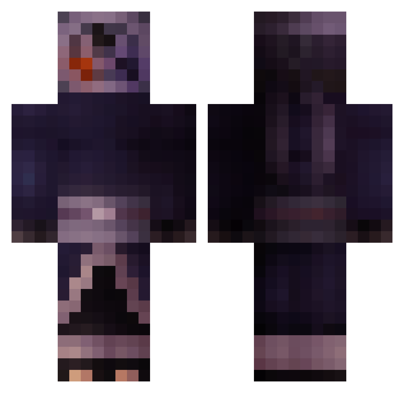 Do_Not_TrustMe Minecraft skin, front and back view