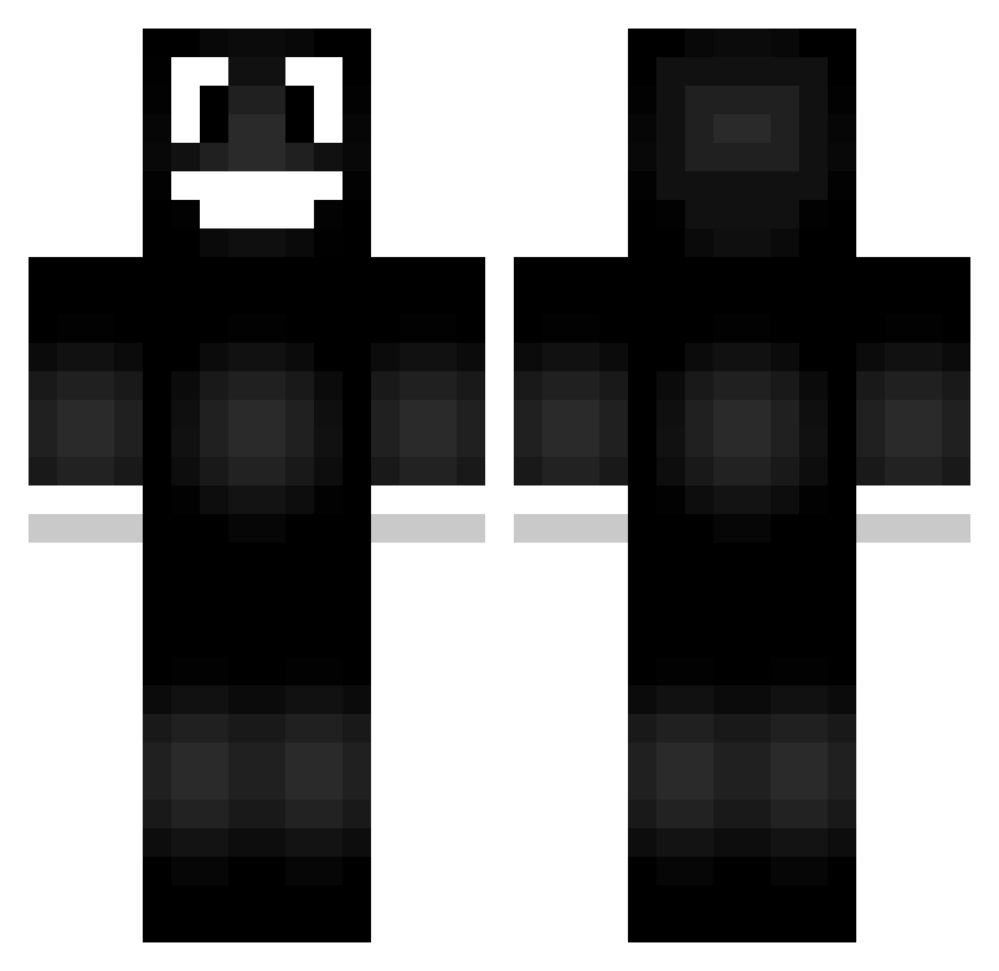 rikutarosu Minecraft skin, front and back view