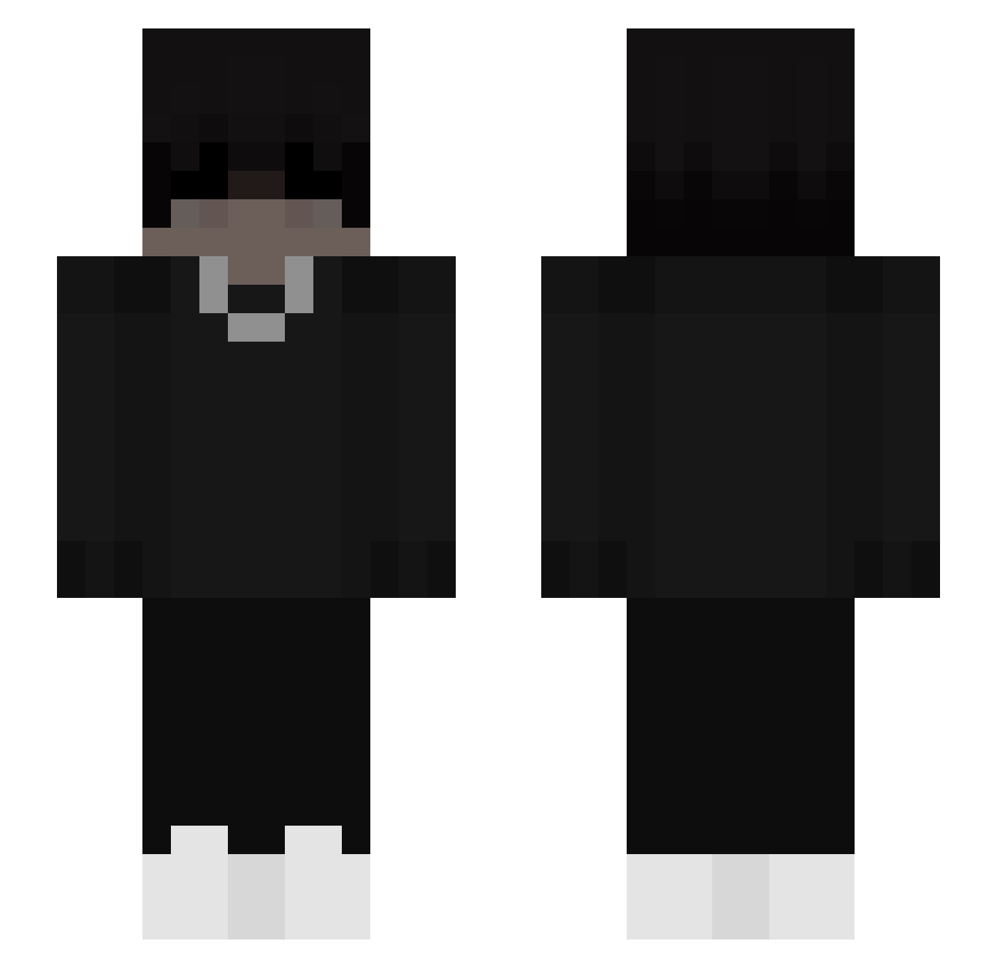 sgzx Minecraft skin, front and back view