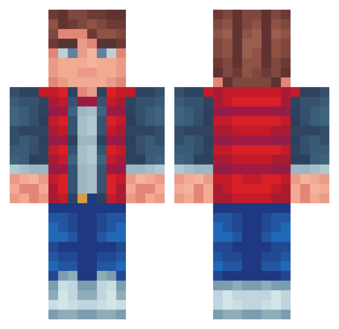 cpt_davidov Minecraft skin, front and back view