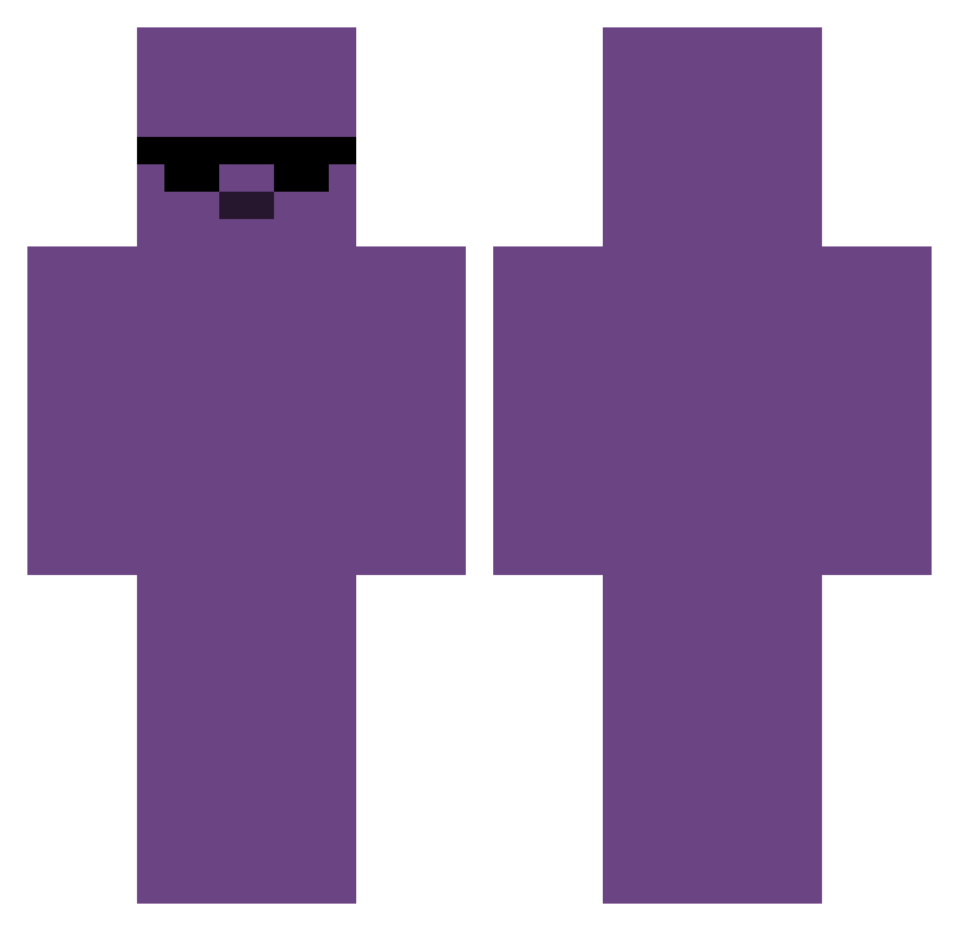 stepsischar Minecraft skin, front and back view