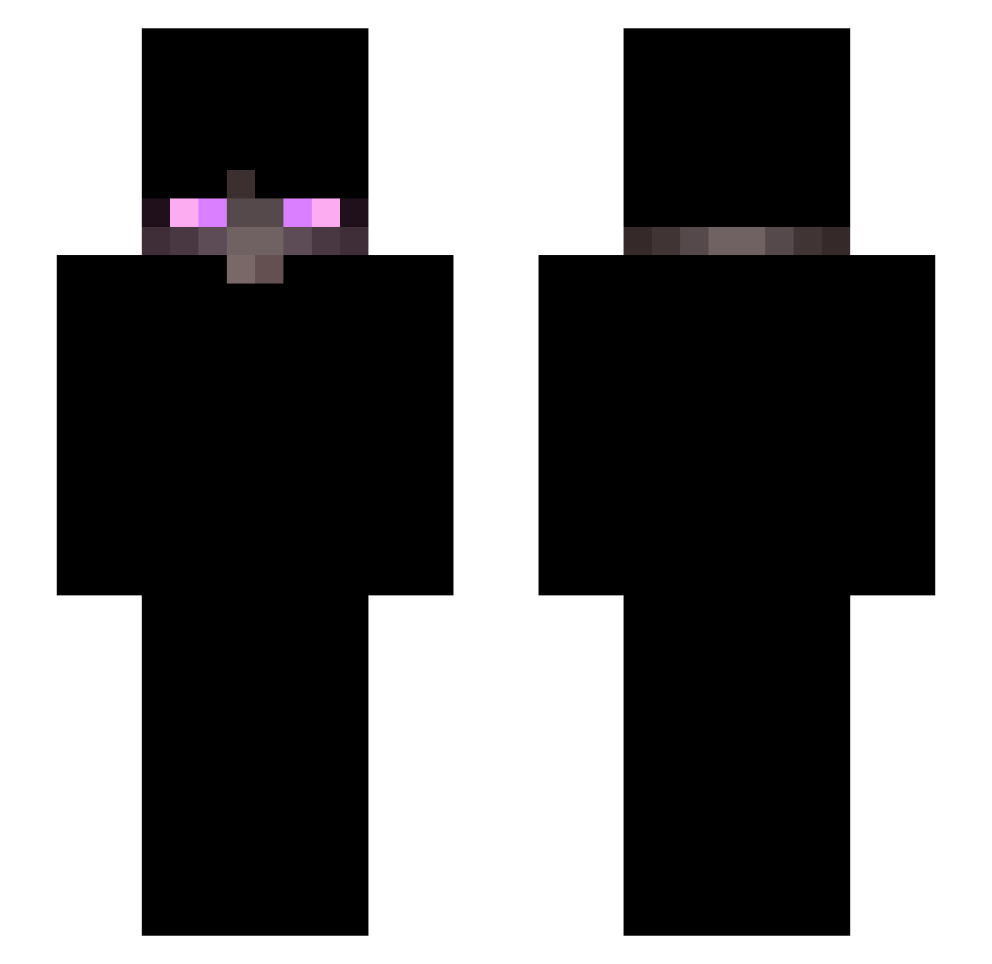 WingRiddenAngelx Minecraft skin, front and back view