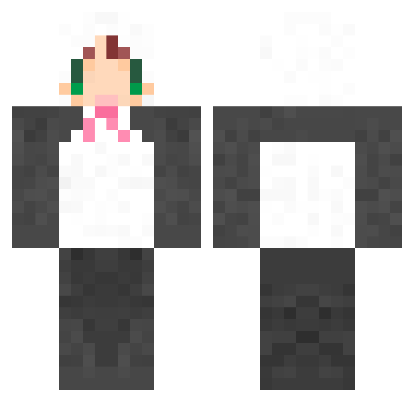 ZhangLaaa Minecraft skin, front and back view