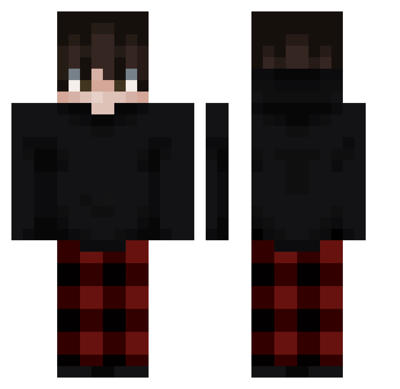 Javiik__ Minecraft skin, front and back view