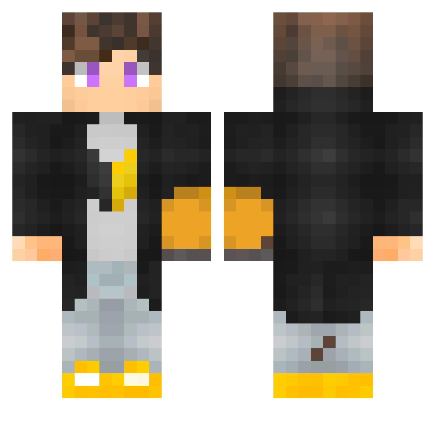 Deniousmm Minecraft skin, front and back view