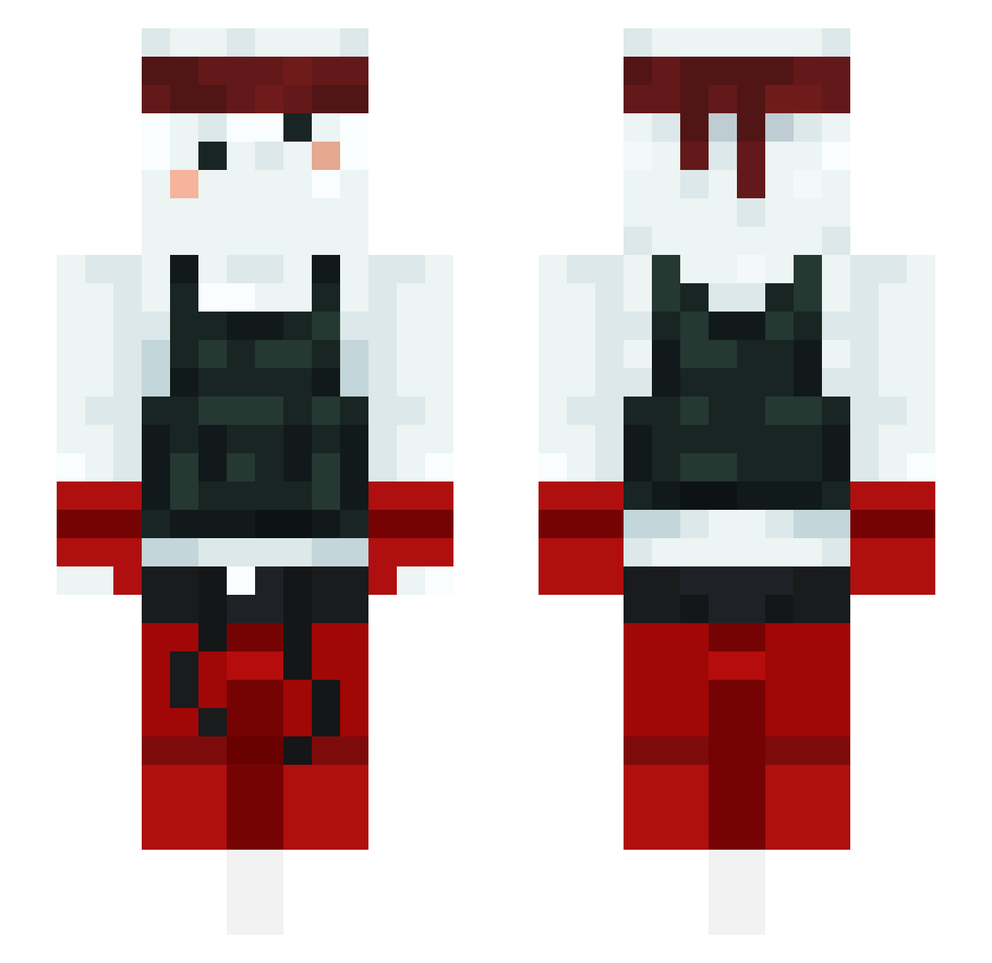 YzHzppii Minecraft skin, front and back view