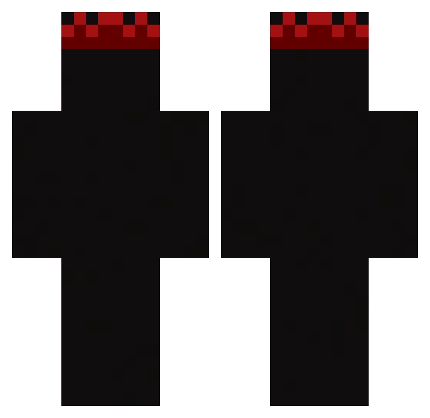 Xaene Minecraft skin, front and back view