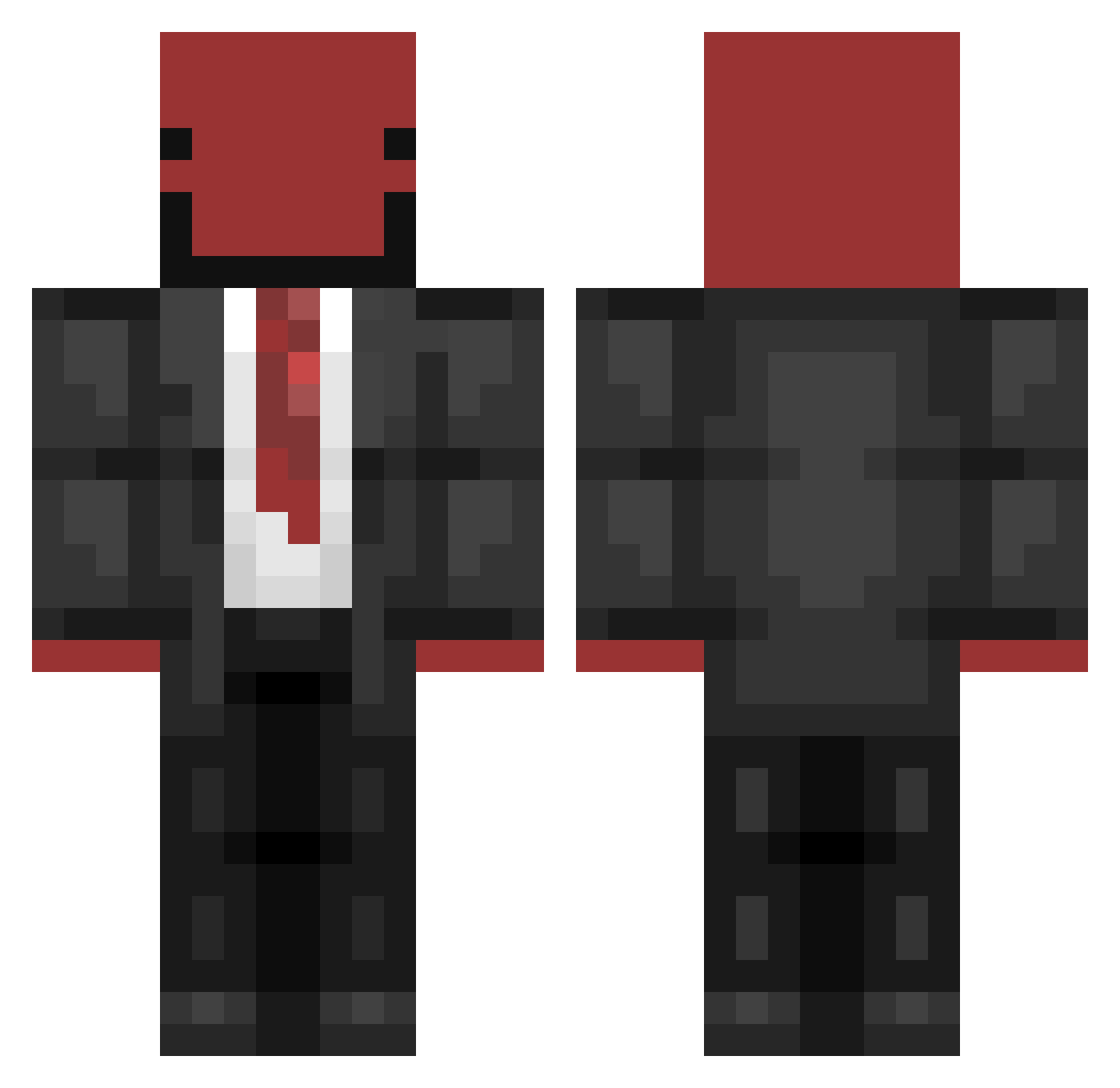Tyropitakis Minecraft skin, front and back view