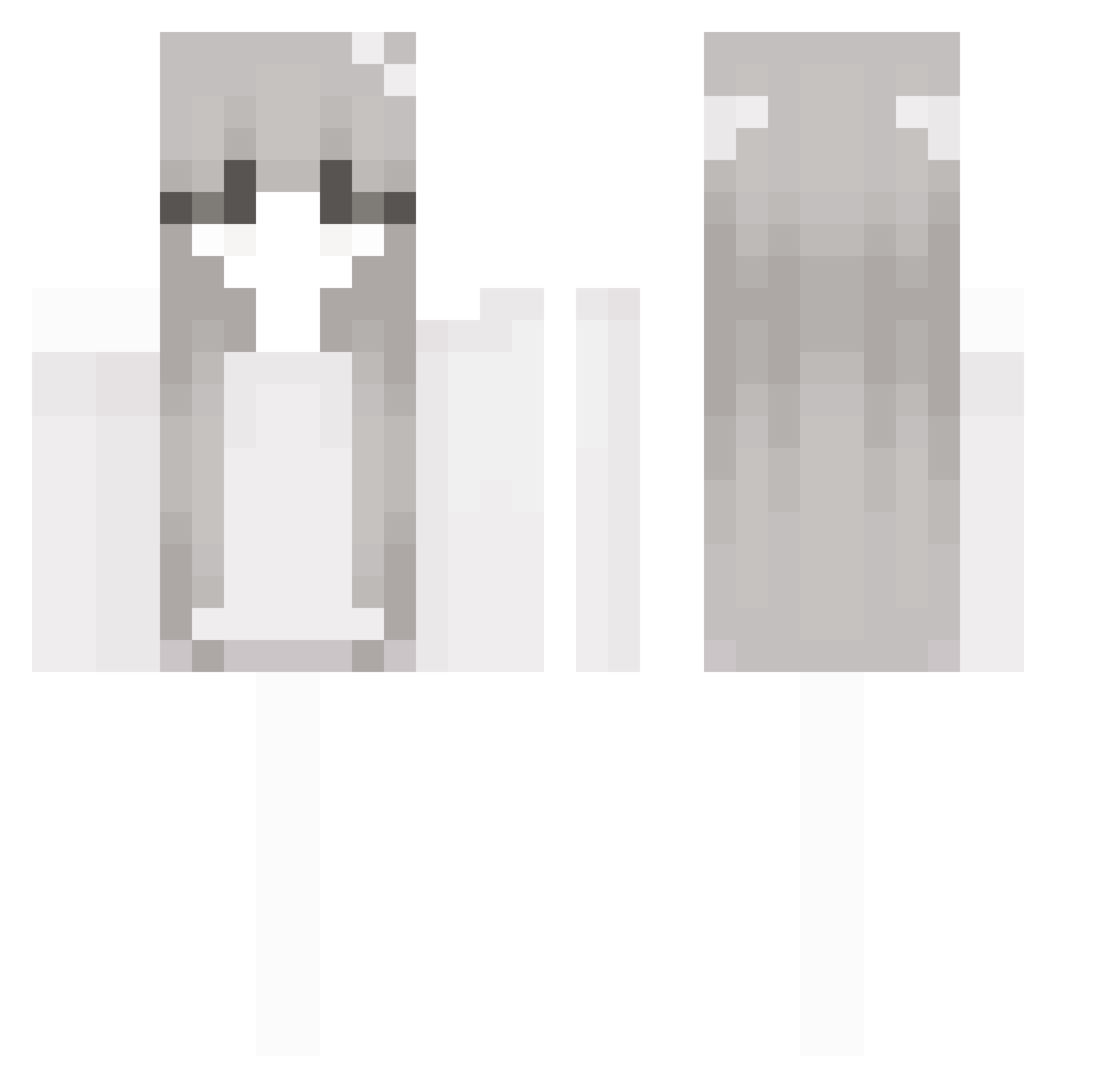 Toxic2200 Minecraft skin, front and back view