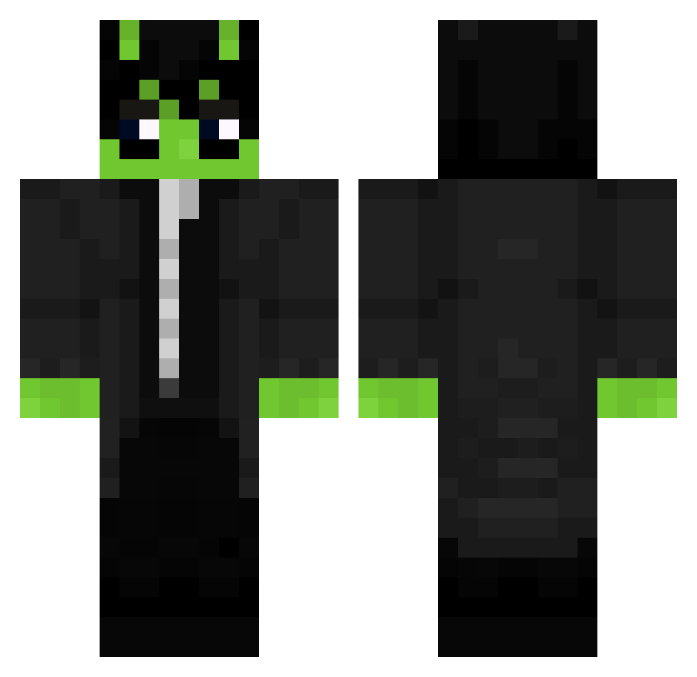 bl4nck016 Minecraft skin, front and back view