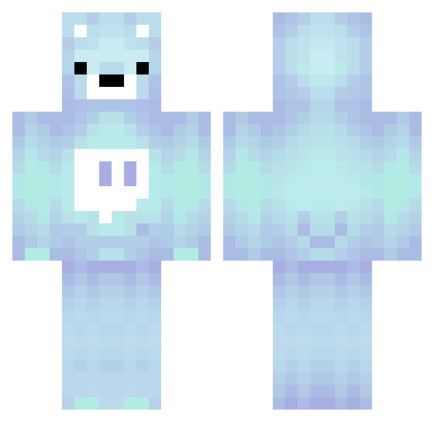 oKernelo Minecraft skin, front and back view