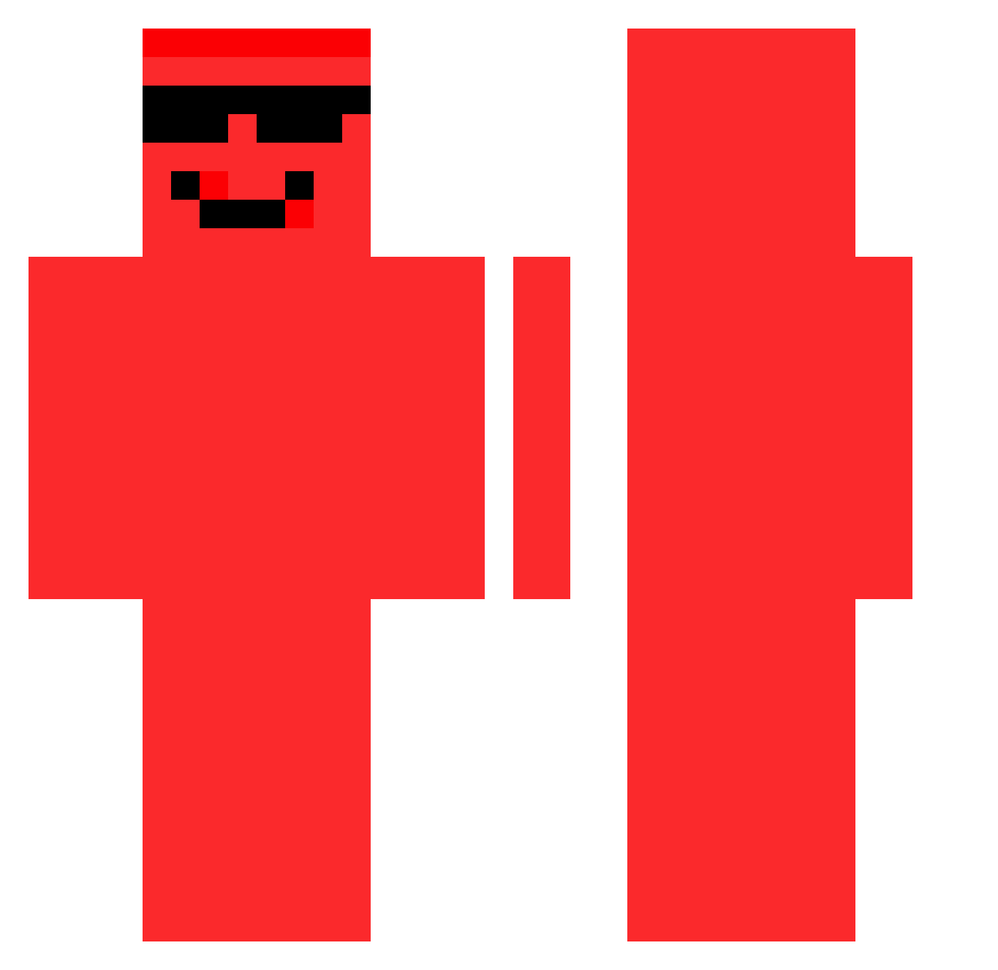 Sonri5 Minecraft skin, front and back view