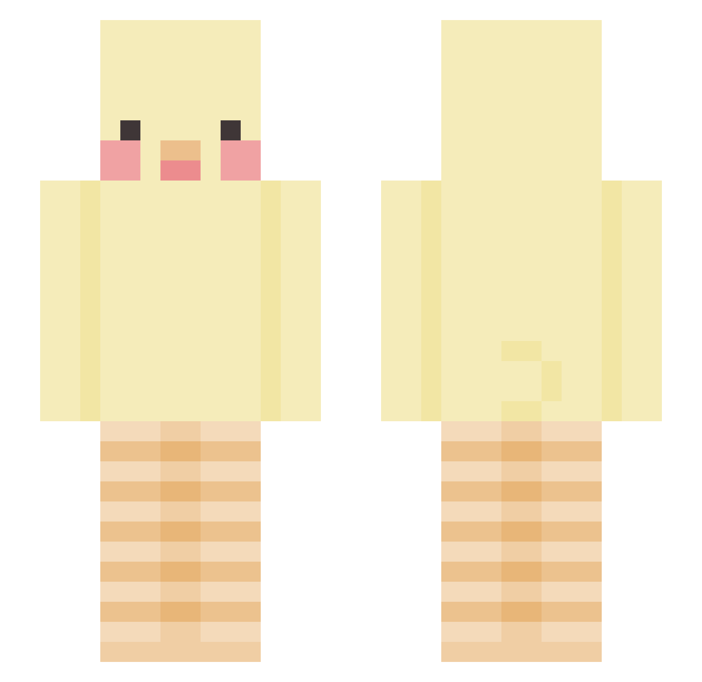 Terruhgaia Minecraft skin, front and back view