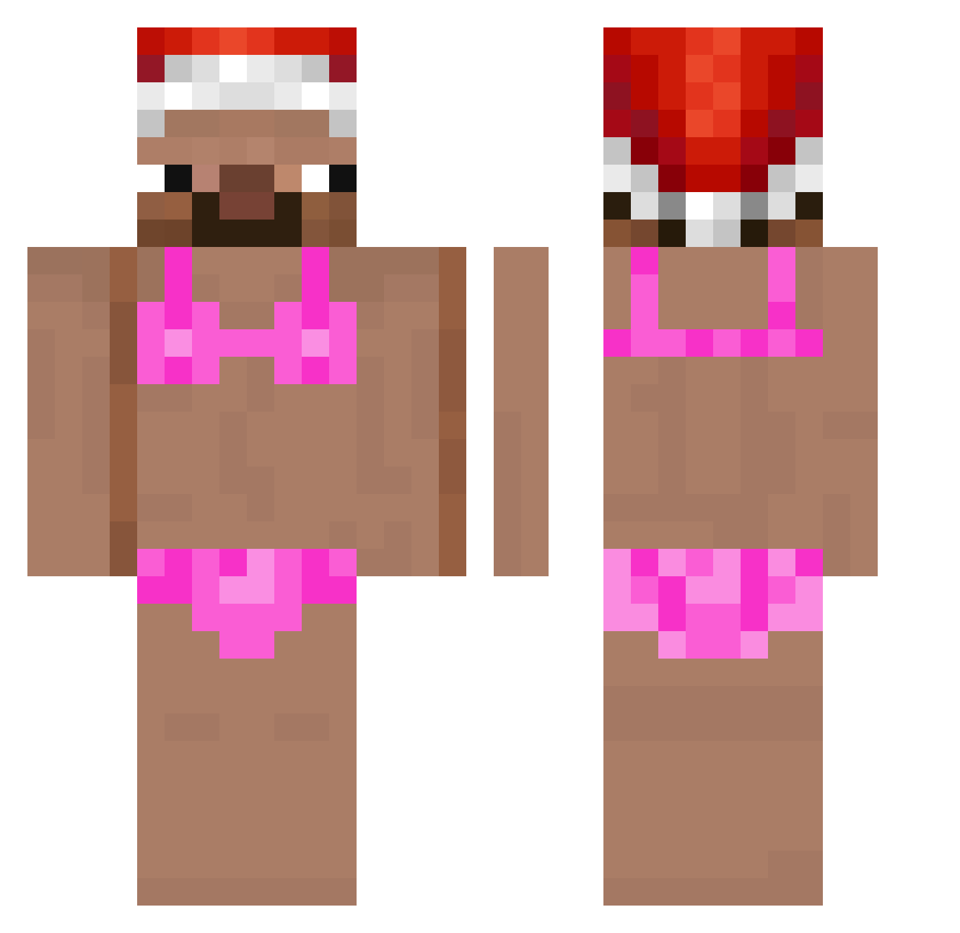 ZTMeineLiebe Minecraft skin, front and back view