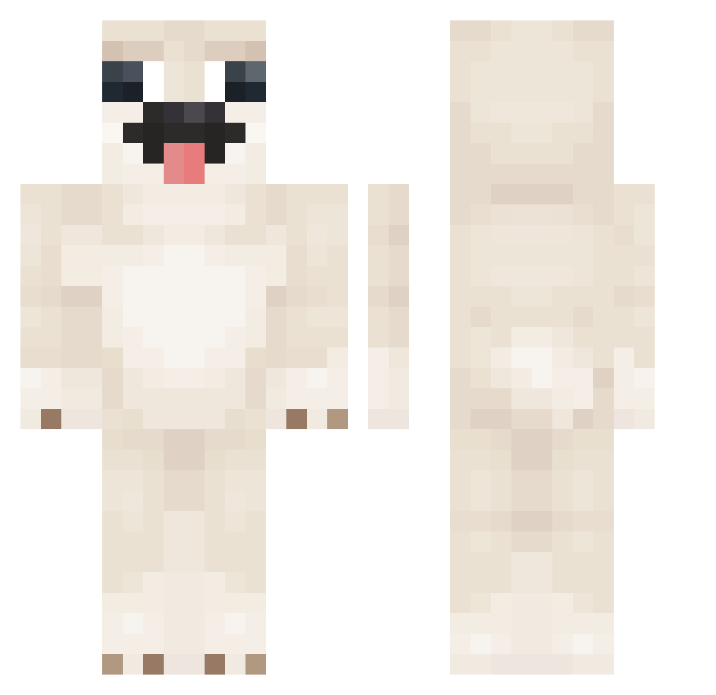 soy_Tito Minecraft skin, front and back view