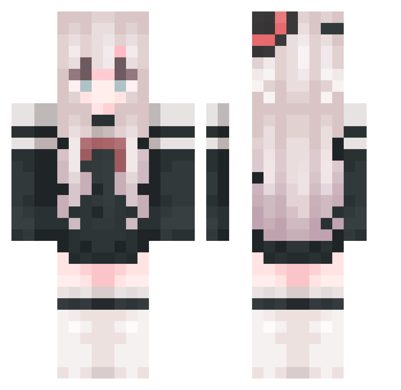 Shi_san_13 Minecraft skin, front and back view