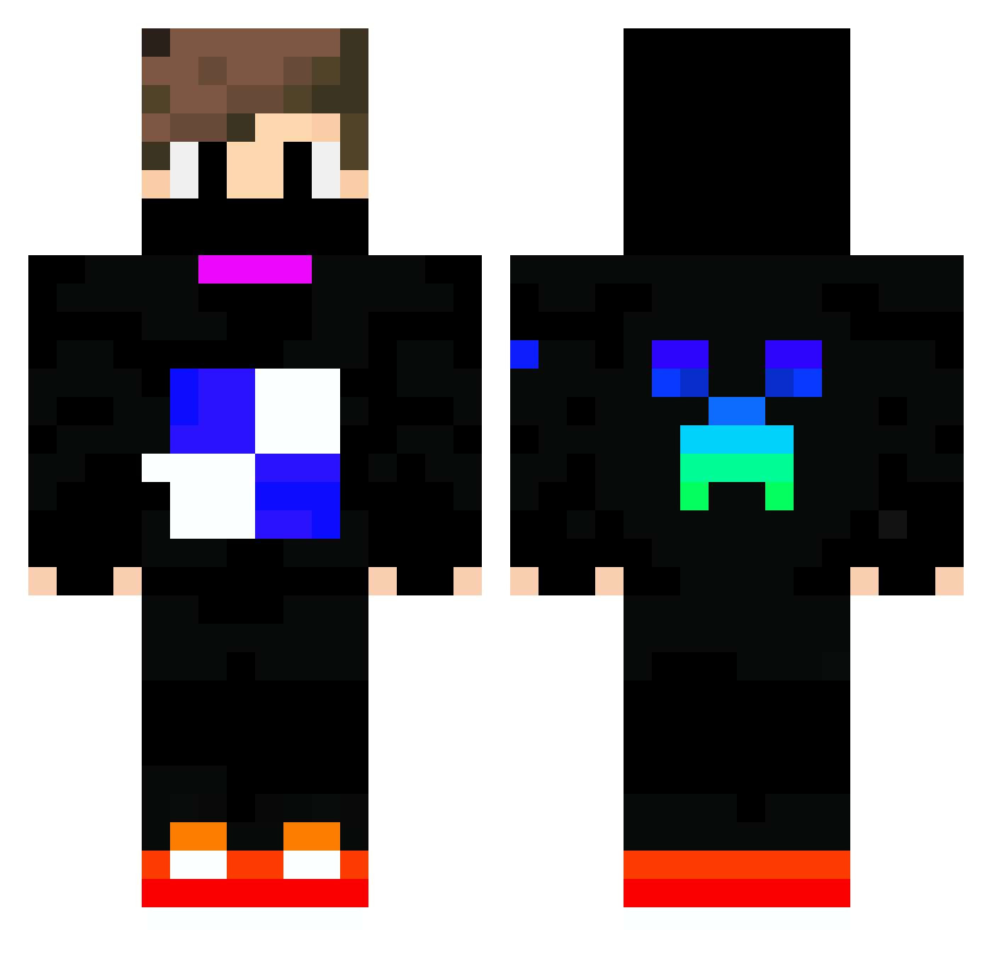 bart5764 Minecraft skin, front and back view