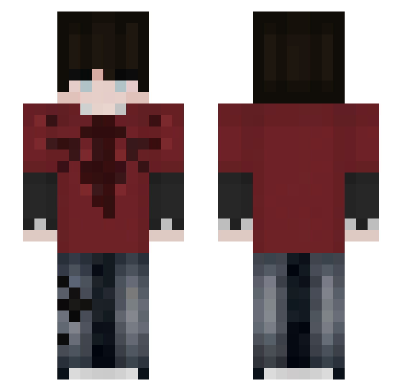 Neo_LVcif3r Minecraft skin, front and back view