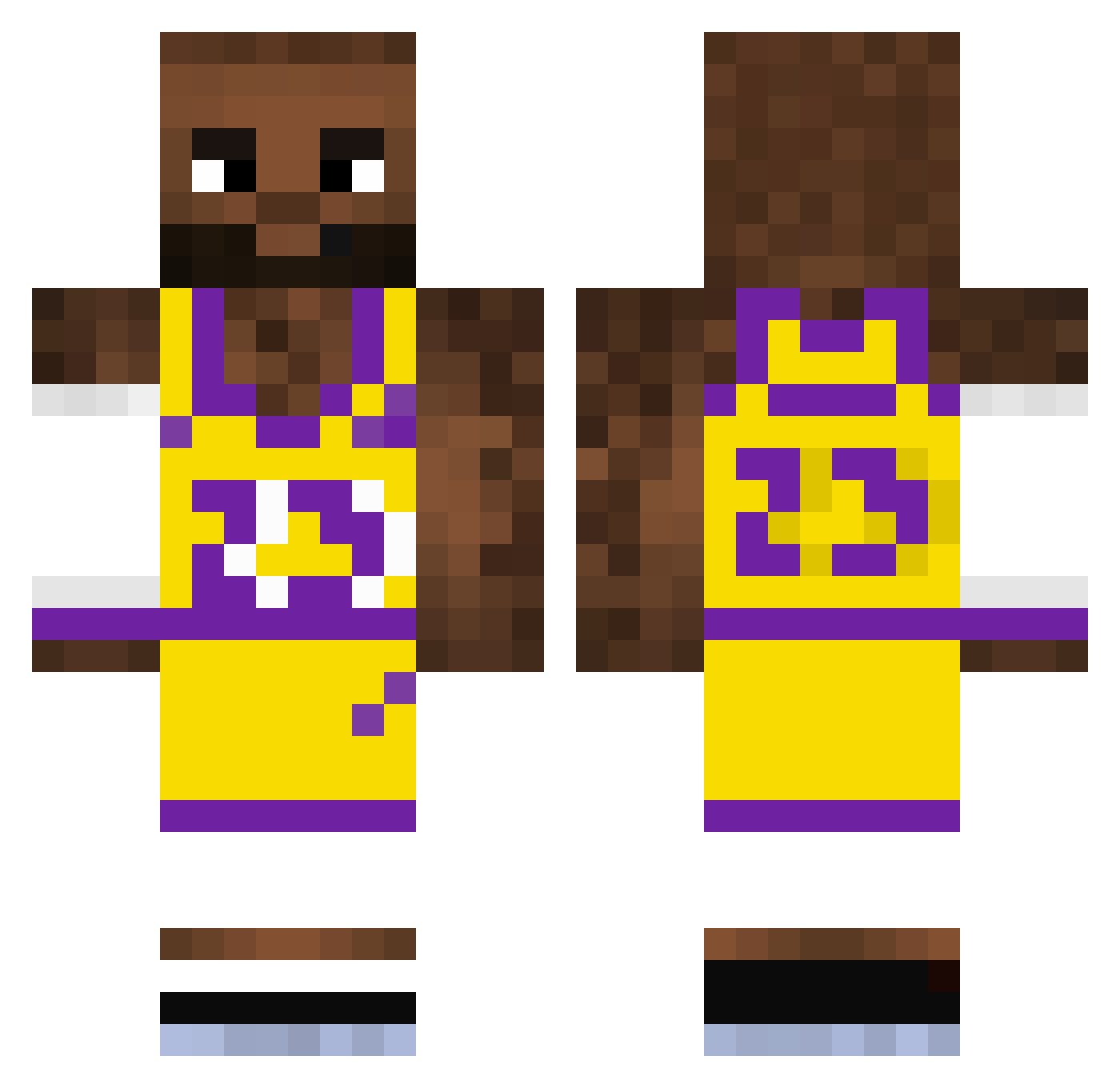 falconmalik1 Minecraft skin, front and back view