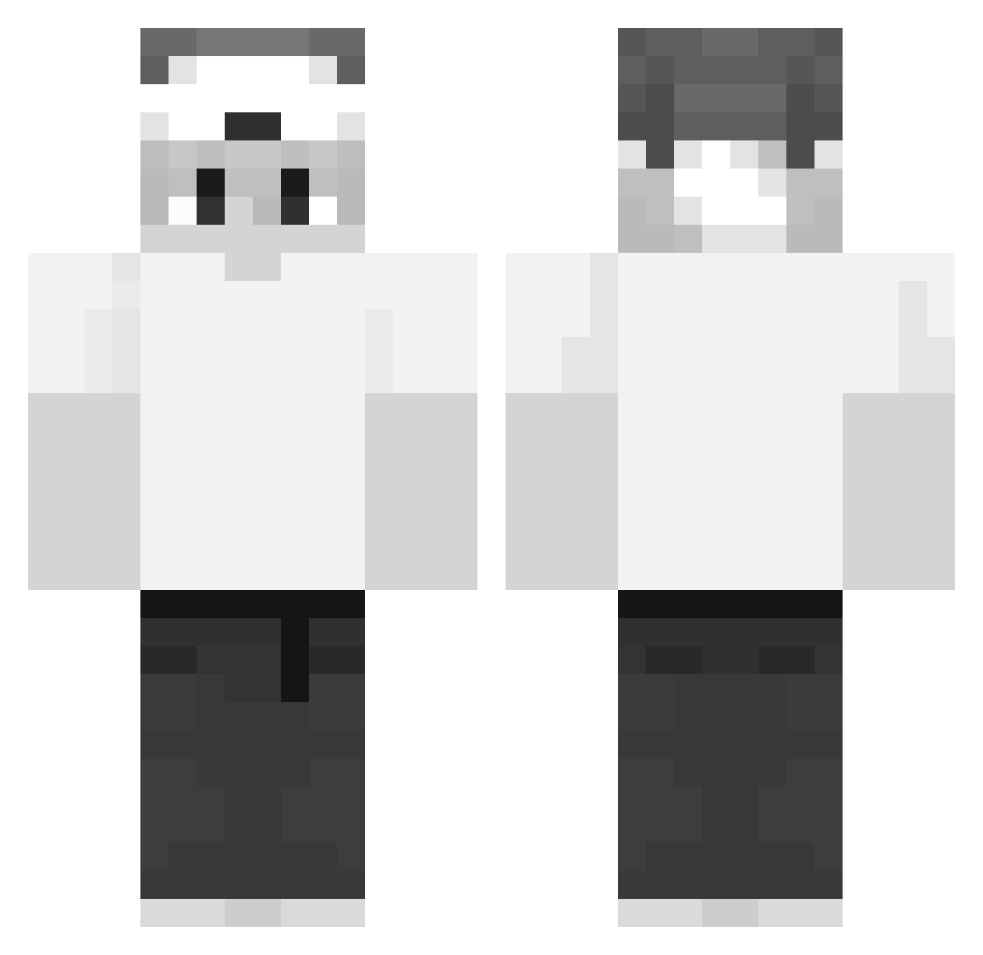JImgi0 Minecraft skin, front and back view