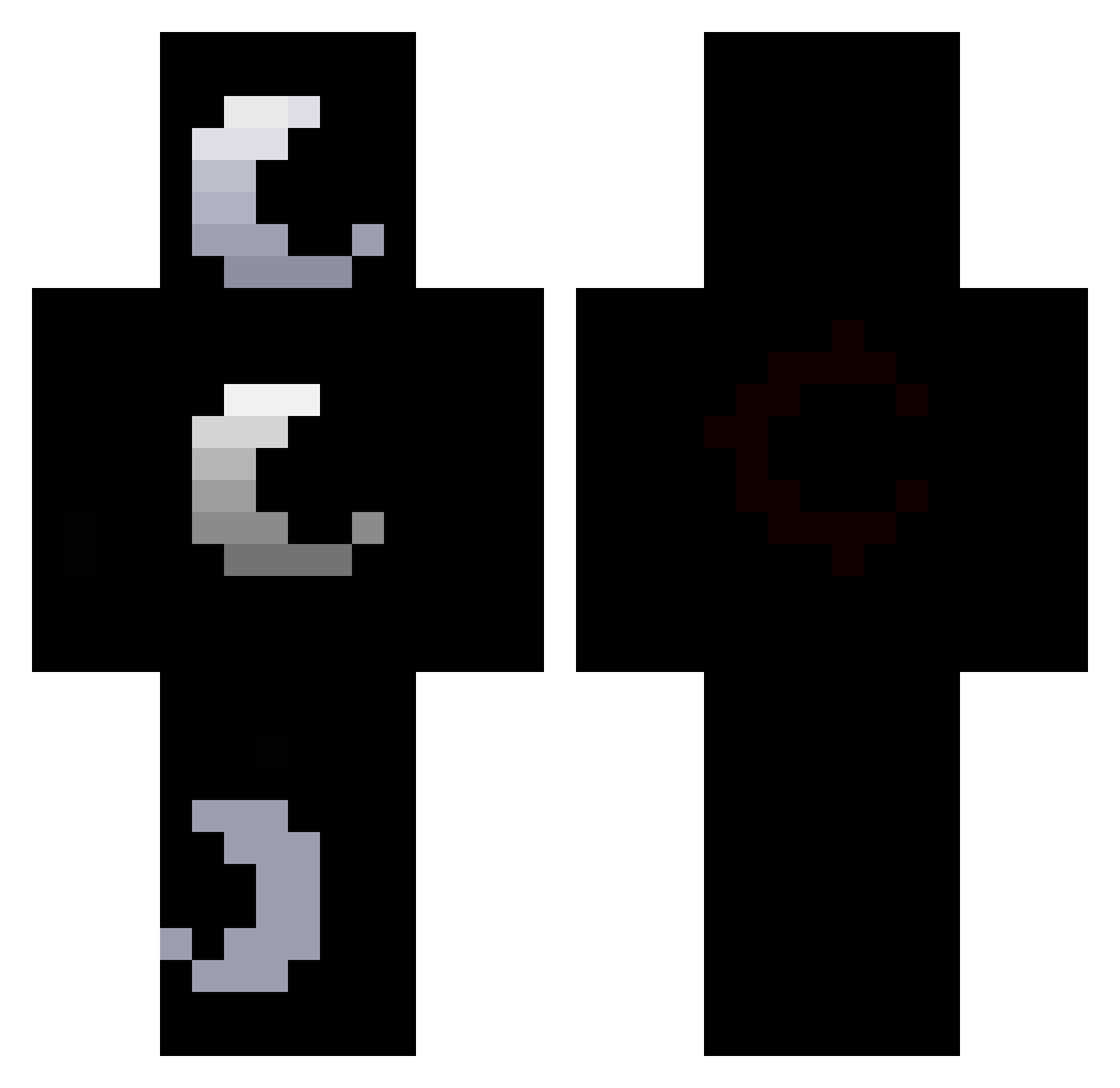laurnar Minecraft skin, front and back view