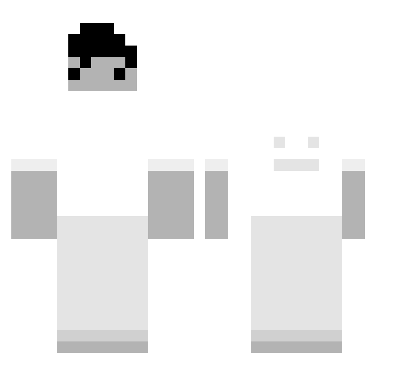 RobinUrMum Minecraft skin, front and back view