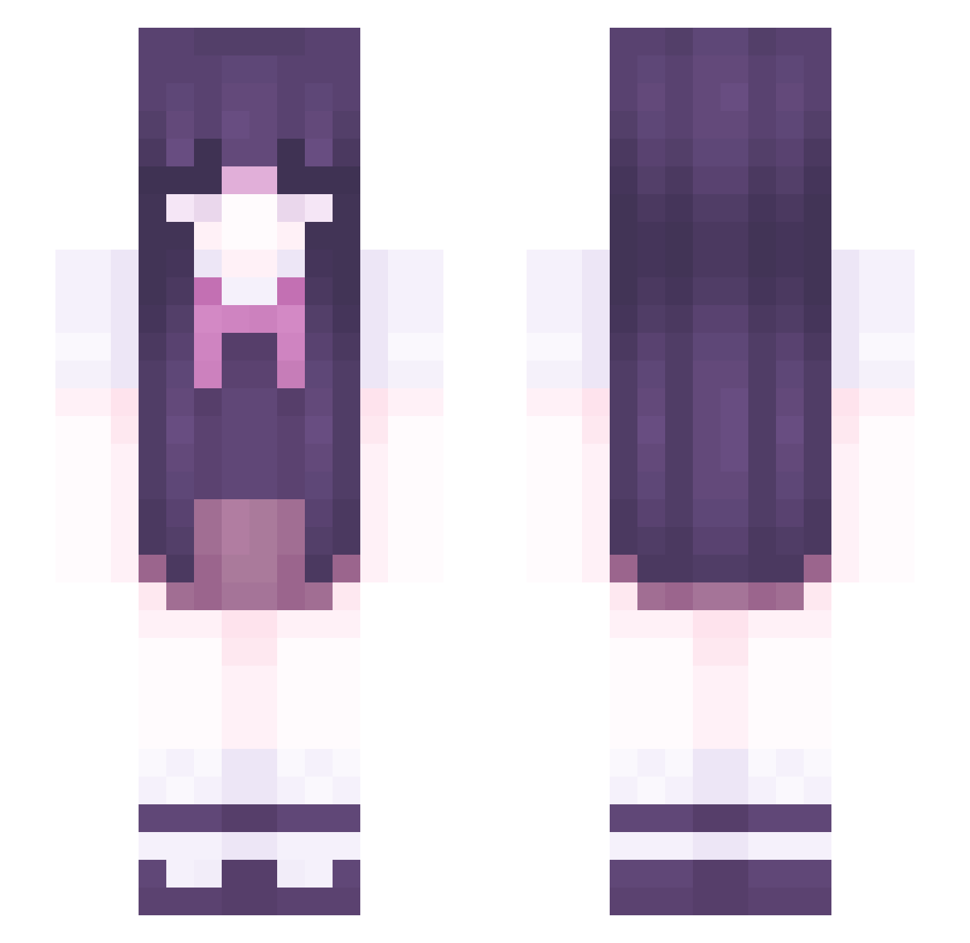 LegitM7Player Minecraft skin, front and back view