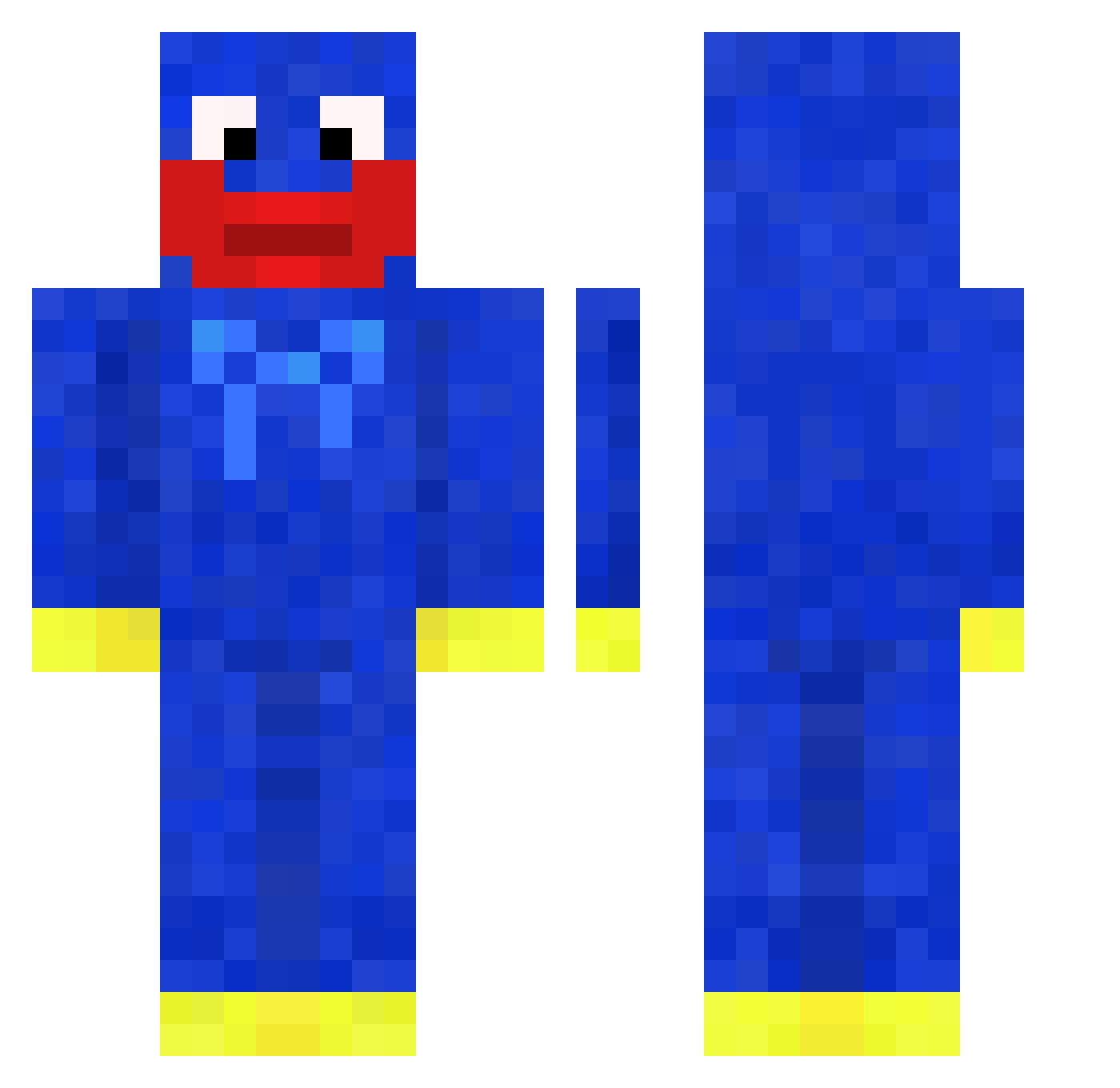 Hwyl_KK Minecraft skin, front and back view