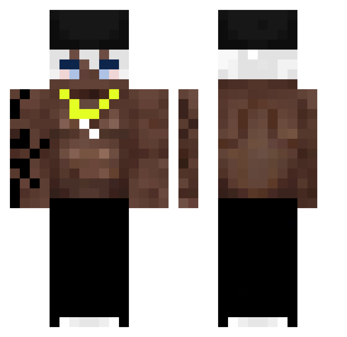 yogis778 Minecraft skin, front and back view
