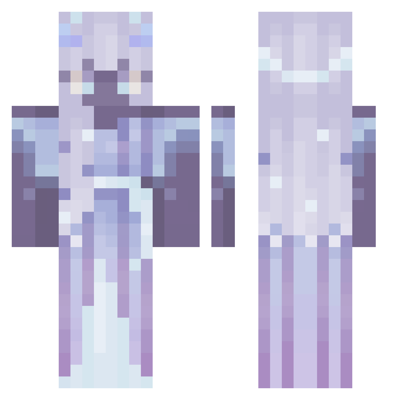 shortmonkey717 Minecraft skin, front and back view