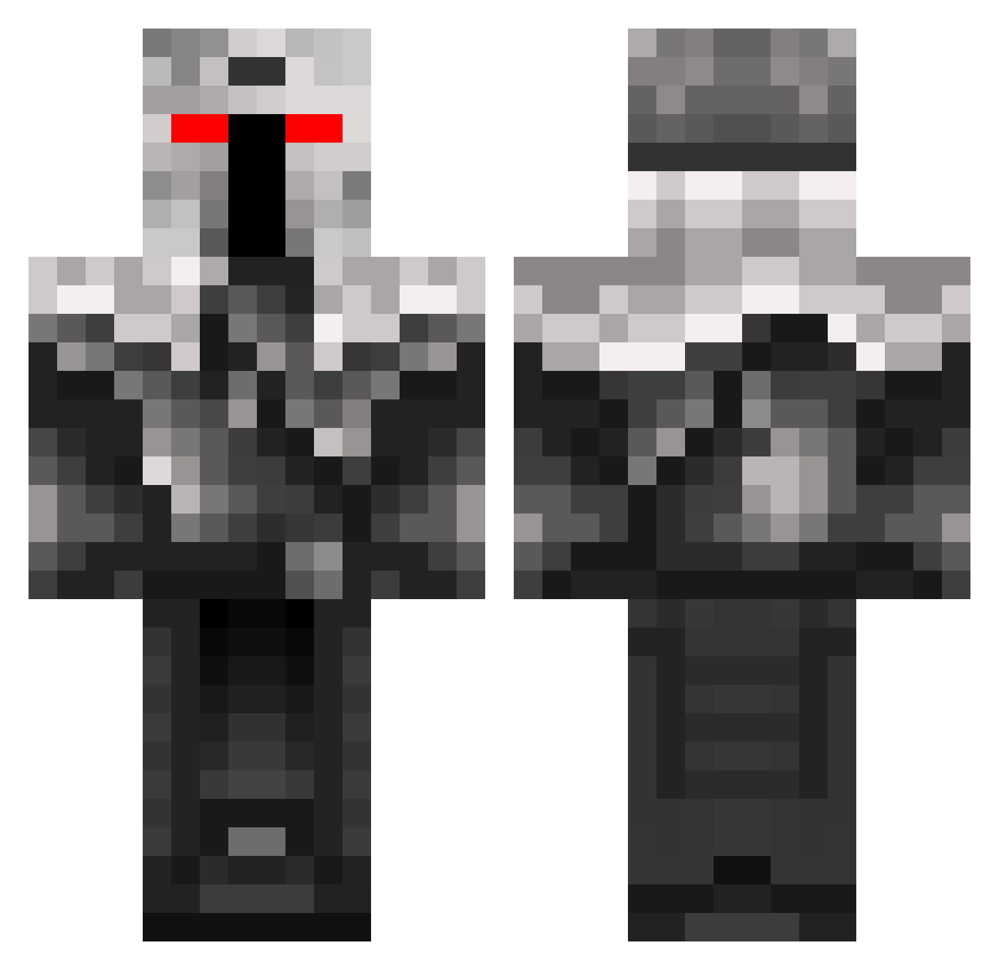 WALKKER Minecraft skin, front and back view