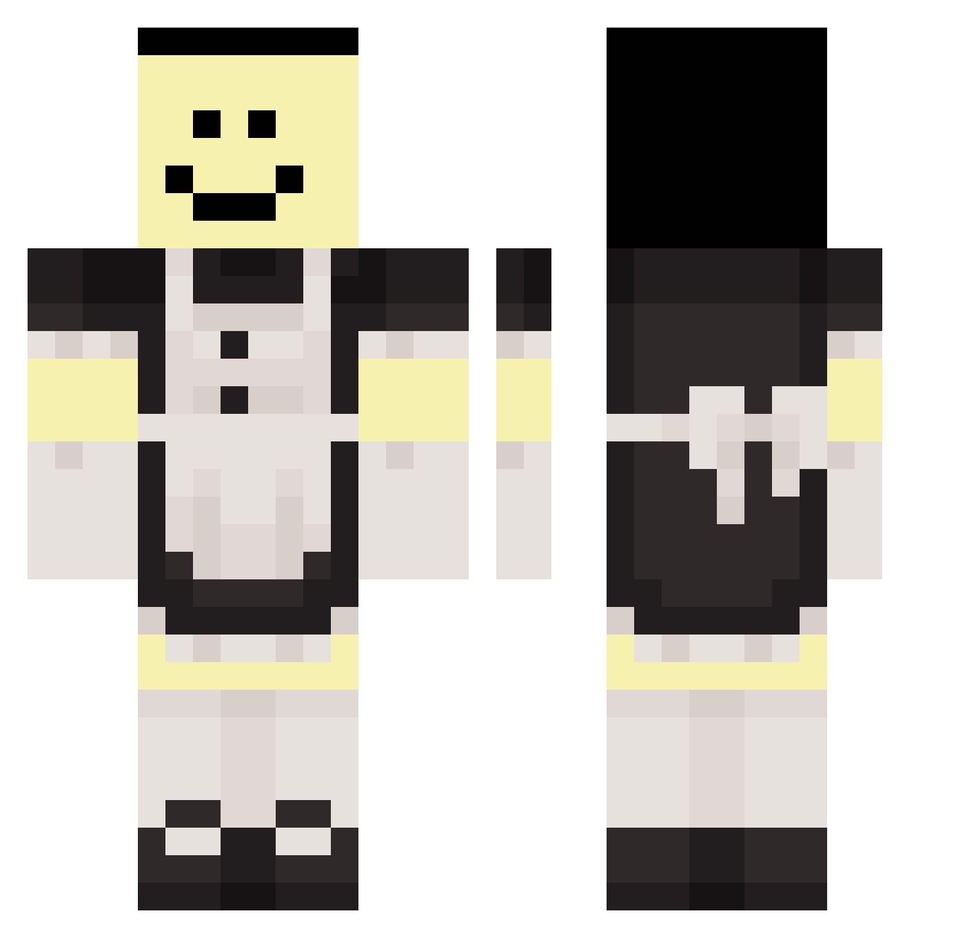 jontha Minecraft skin, front and back view