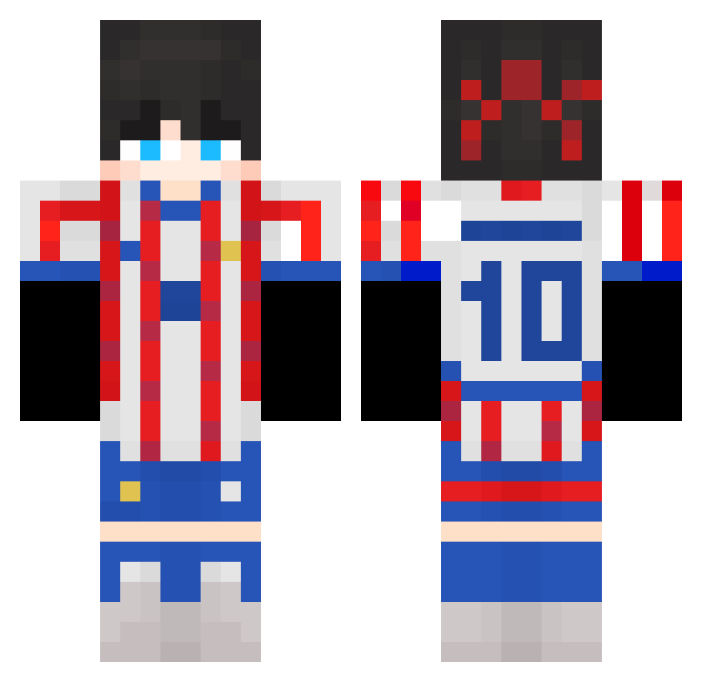 iwnlll21 Minecraft skin, front and back view