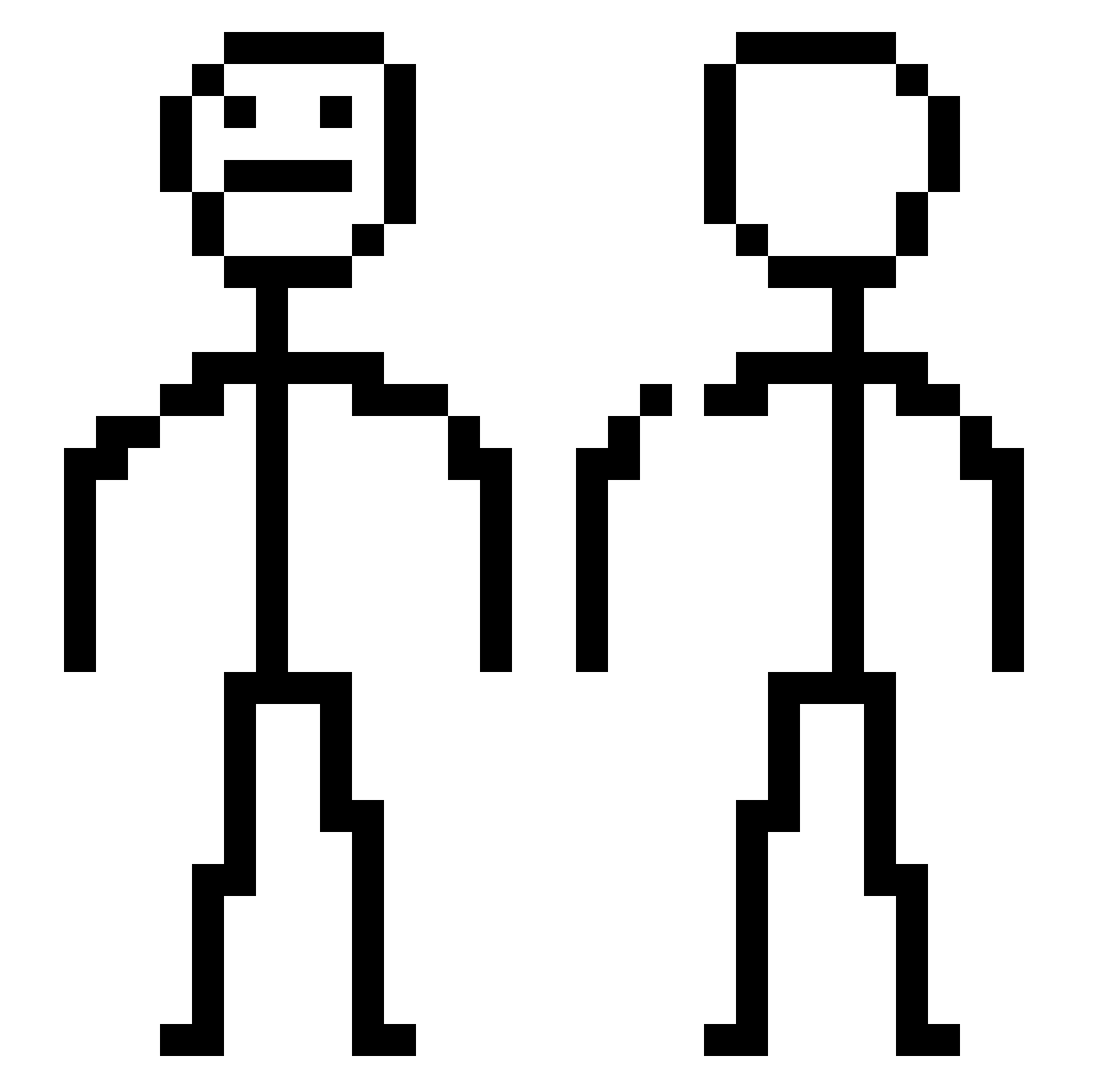 seaho Minecraft skin, front and back view