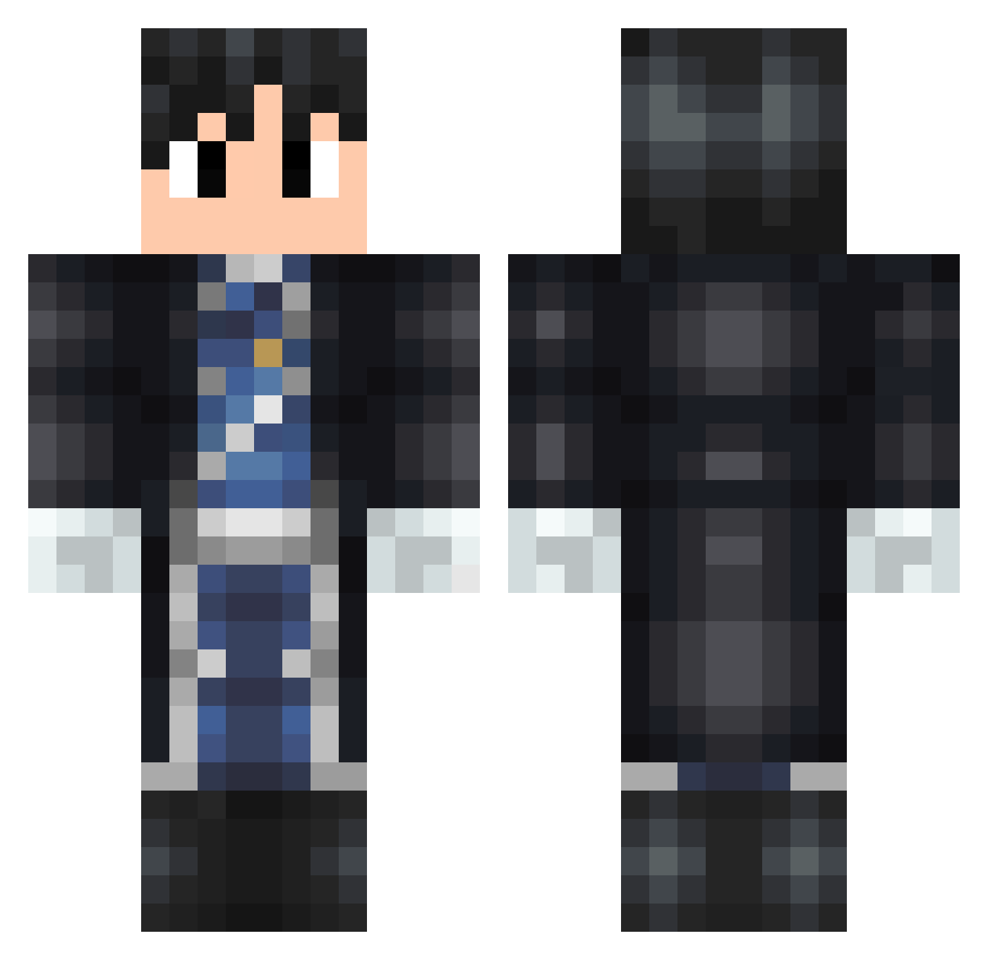 XingPing24 Minecraft skin, front and back view