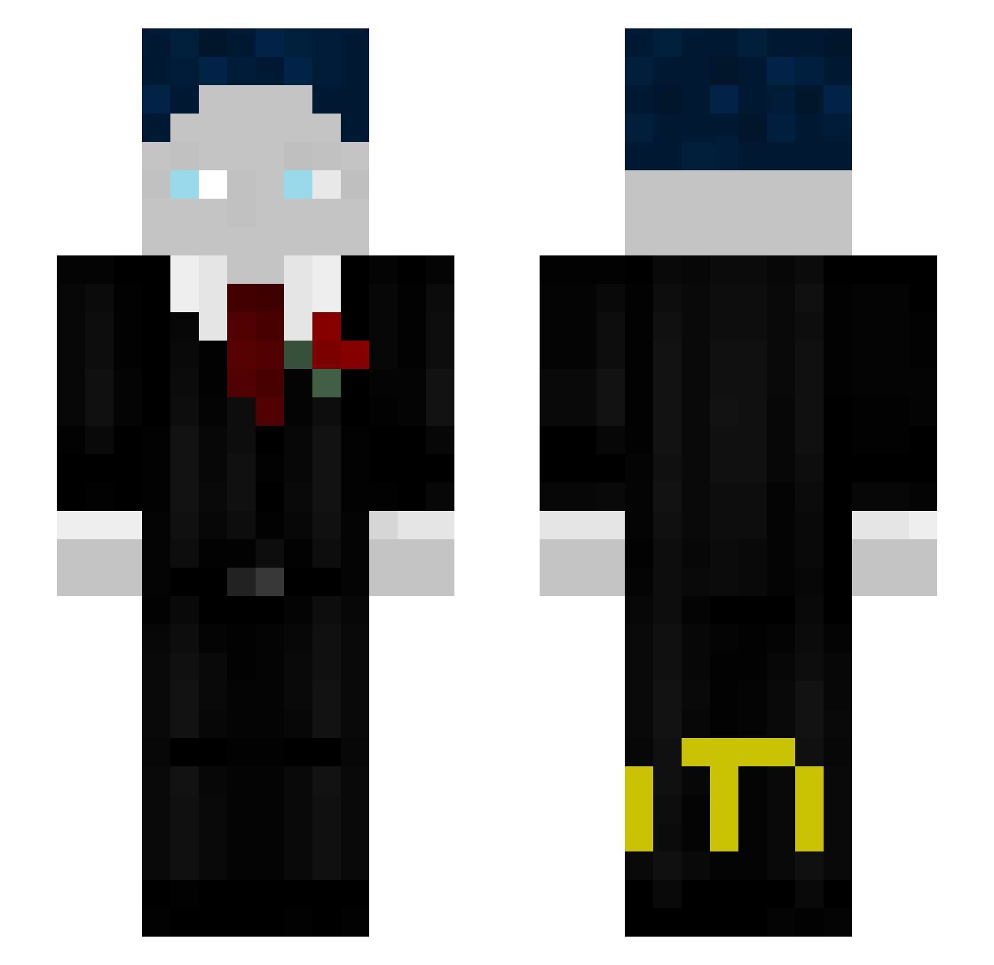 Schnuller_Smcr Minecraft skin, front and back view