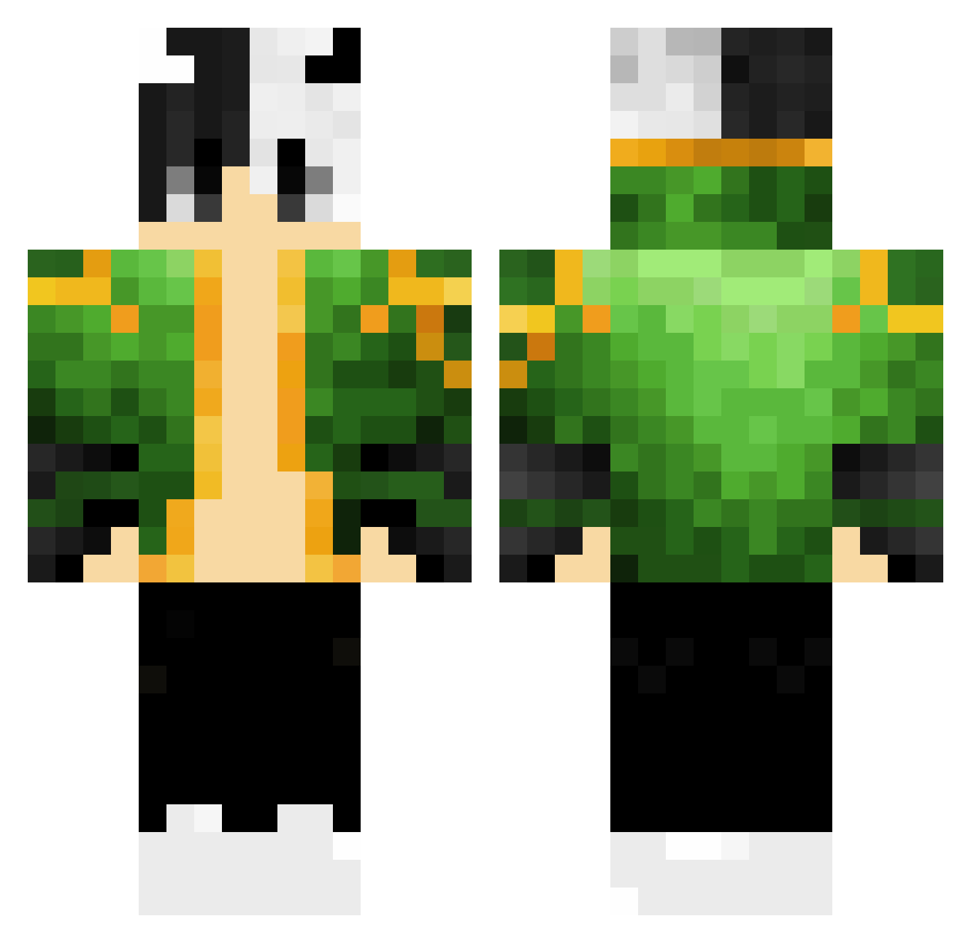 xTYTAN_HD Minecraft skin, front and back view