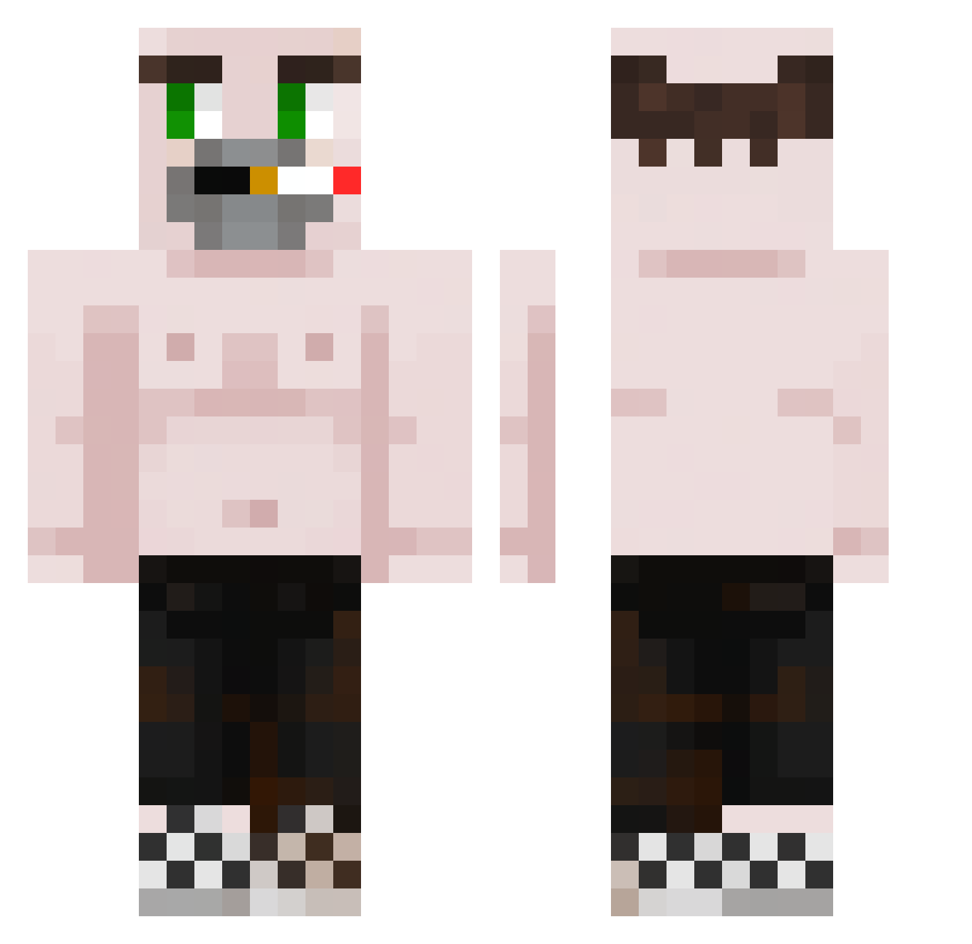 przelot_ Minecraft skin, front and back view