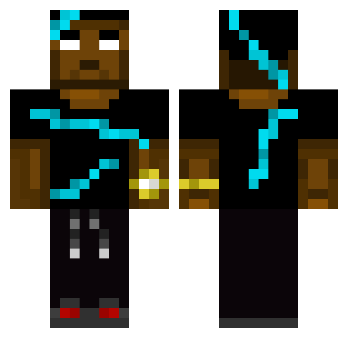rib_ow Minecraft skin, front and back view
