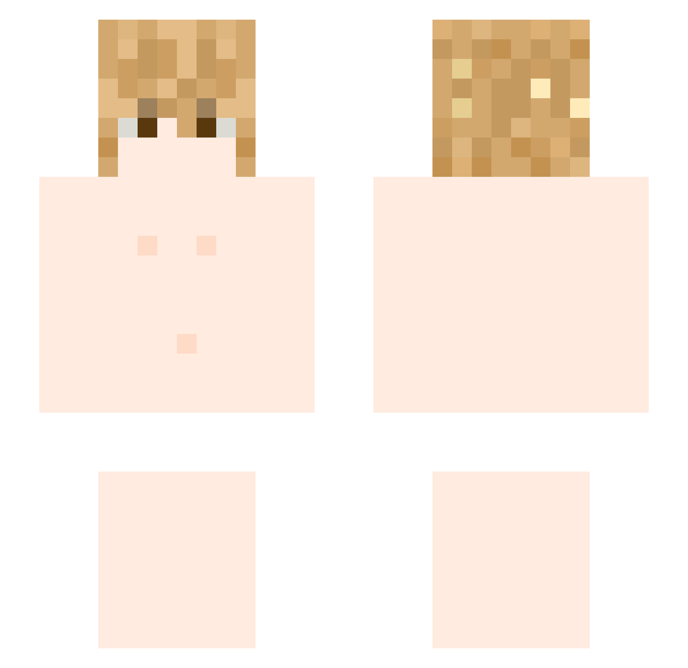 Tisssu Minecraft skin, front and back view