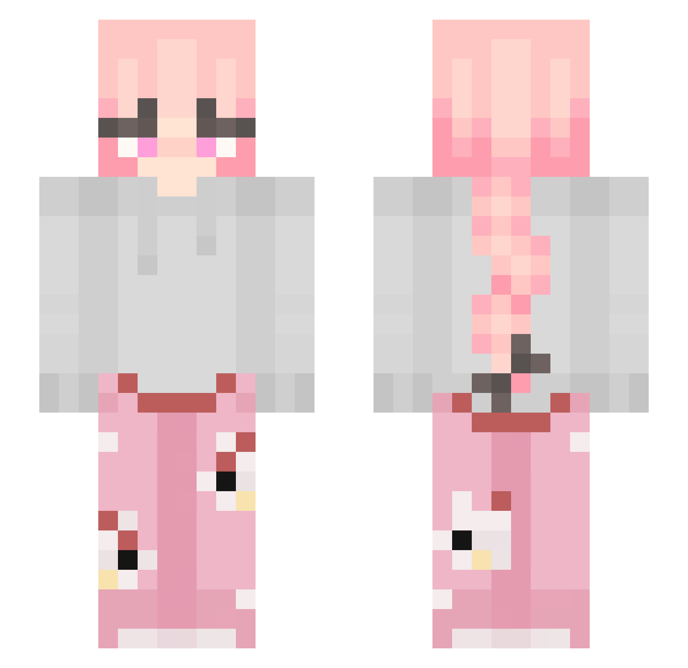 pespi8 Minecraft skin, front and back view