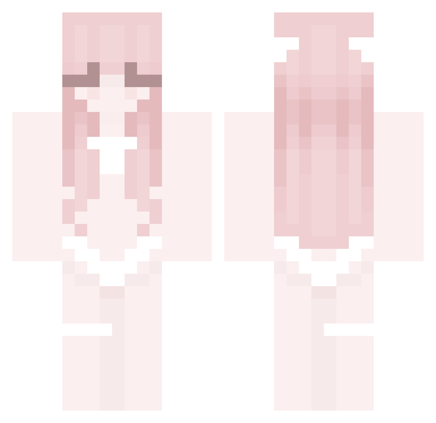 marshhimalow Minecraft skin, front and back view