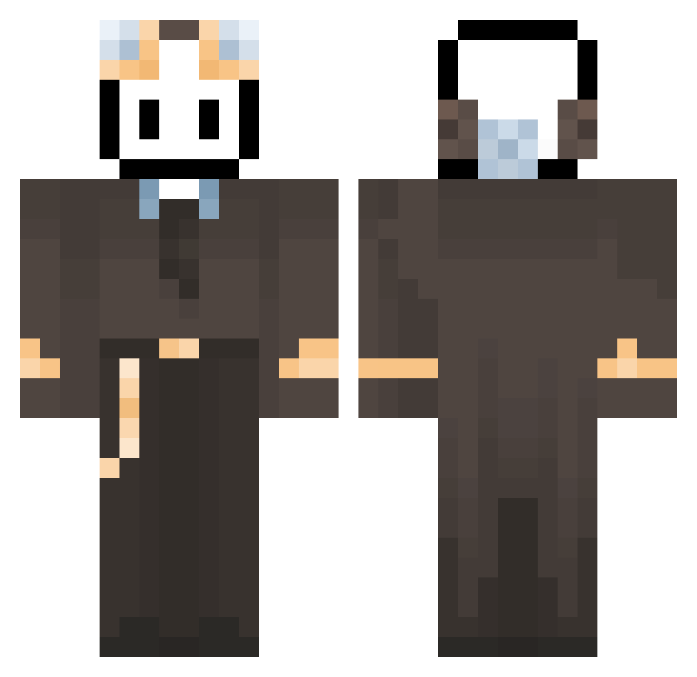 realms_19 Minecraft skin, front and back view