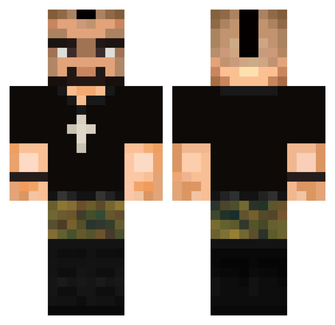 adamisa452 Minecraft skin, front and back view