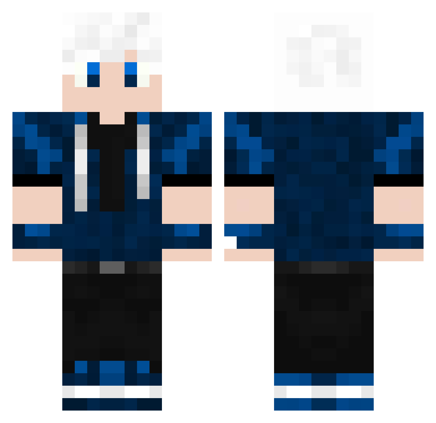 Maelwak Minecraft skin, front and back view
