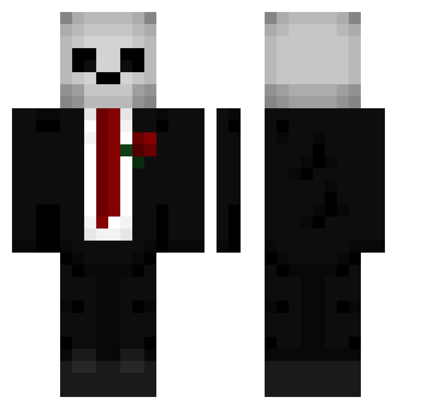 BurgosMld Minecraft skin, front and back view