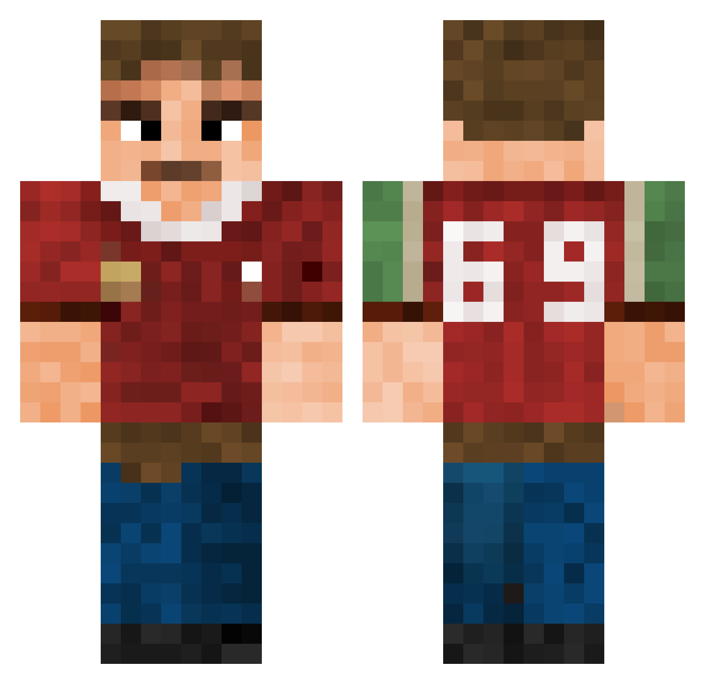KaytoLindo Minecraft skin, front and back view