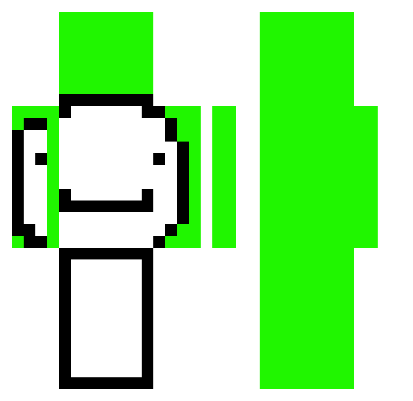 taiga2909 Minecraft skin, front and back view