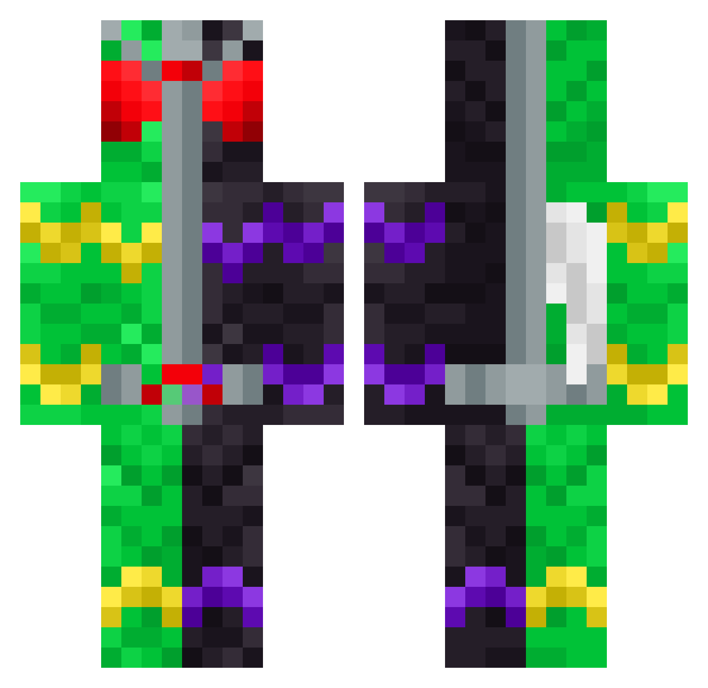 hoooka_1228 Minecraft skin, front and back view